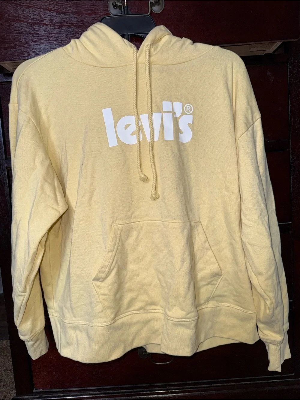 Levi's Pale Yellow Logo Pullover Hoodie